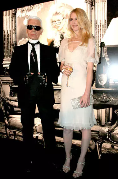 Claudia Schiffer și Karl Lagerfeld