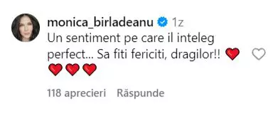 Monica Bîrlădeanu, mesaj după ce Theo Rose a anunțat că s-a căsătorit cu Anghel Damian