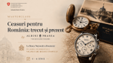 Povestea ceasurilor create pentru România, spusă la BNR în cadrul masterclass-ului Albini Prassa