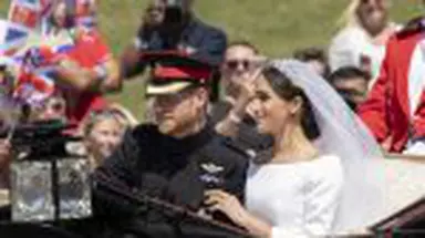Imagini din ziua nunții prințului Harry cu Meghan Markle. Ducii de Sussex sărbătoresc 8 ani de la nuntă