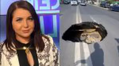 Carmen Șerban, sperietură în trafic după ce a intrat cu mașina într-o groapă de 3 metri, în mijlocul Bucureștiului