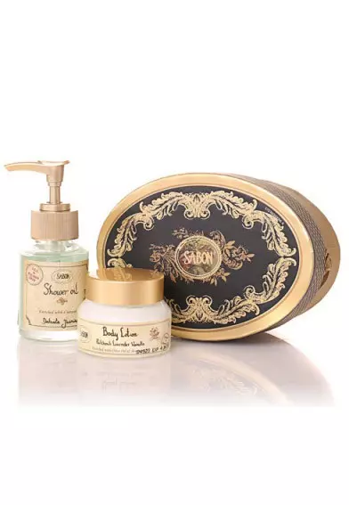 Set cadou Luxury, (contine crema de corp si ulei de dus), Sabon, 77 lei