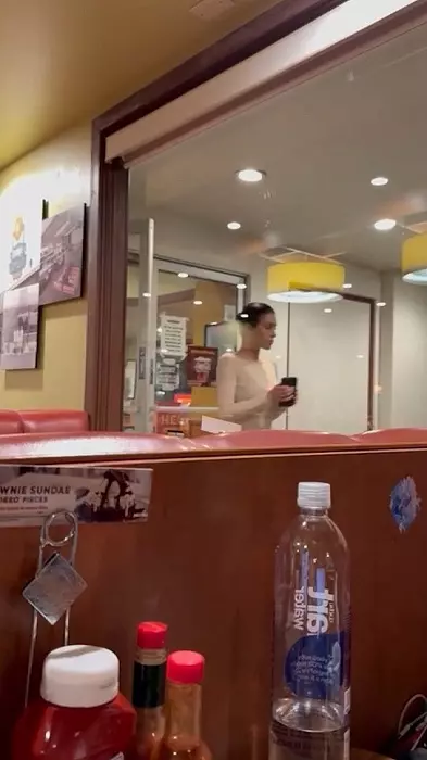 *PREMIUM-EXCLUSIVE* Kanye West and Bianca Censori Dine at Denny's Amid Major Yeezy Changes