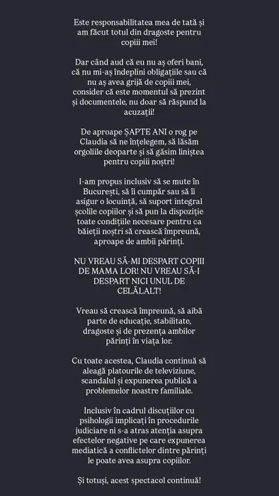 Gabi Bădălău postare2