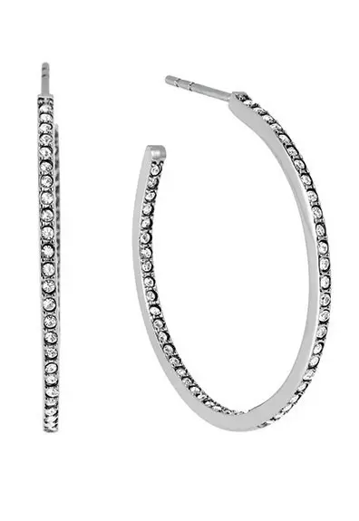Cercei din otel inoxidabil si zirconiu, Michael Kors, 446 lei, magazinele Splend’Or si Be in Time