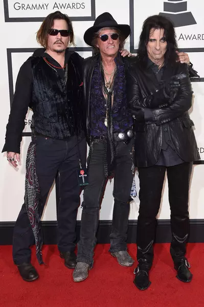 Johnny Depp,  Joe Perry, Alice Cooper