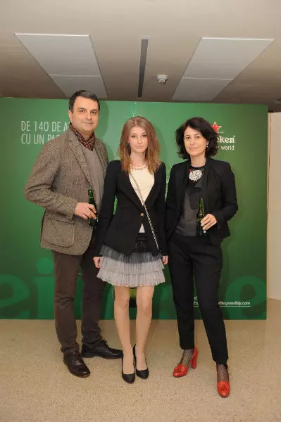 Lucian Mandruta alaturi de sotia sa, Ioana