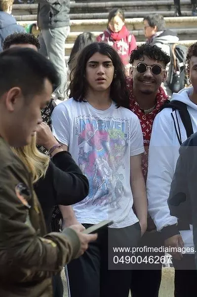 *PREMIUM EXCLUSIVE* Prince Jackson spends the Christmas holidays in Rome with girlfriend Molly and youngest brother Blanket