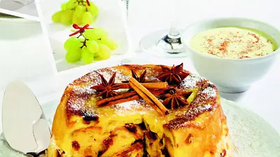 Budincă de cozonac cu stafide