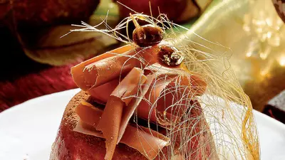 Parfait de tiramisu cu zmeură