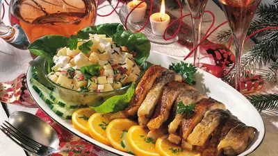 Peşte cu salată de legume