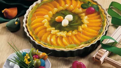 Tartă cu fructe din compot