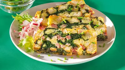 Chec aperitiv cu spanac