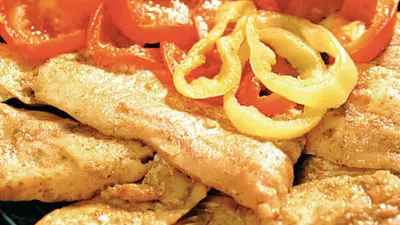 Peşte file cu usturoi