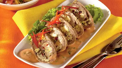 Rulouri de vită cu legume