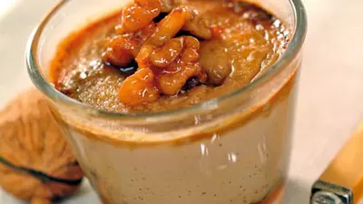 Cremă caramel cu cranţ