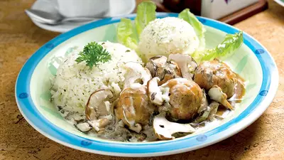 Ciuperci cu sos de smântână