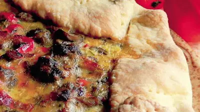 Tartă cu ciuperci şi ficat