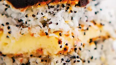 Foi cu cremă de vanilie şi cremă cu mac