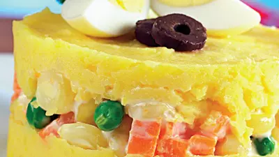 Piure cu salată de legume