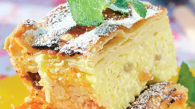 Plăcintă cu brânză dulce