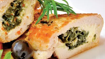 Piept de pui umplut cu rucola