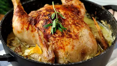 Pui în lapte à la Jamie Oliver