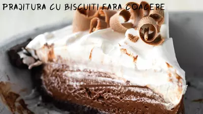 Prăjitură în straturi cu biscuiți Oreo (fără coacere)