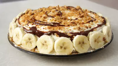 Prăjitură cu banane fără cuptor