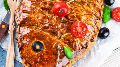 Doradă în aluat a la Jamie