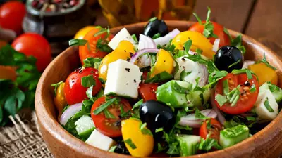 Salată grecească „5 minute”