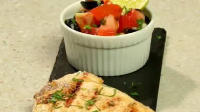 Pește spadă la grătar