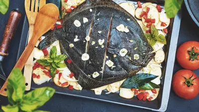 Calcan cu legume și lămâie