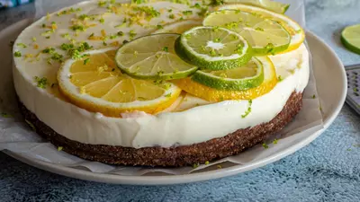 Tartă cu lămâie și lapte condensat