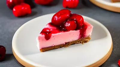 Cheesecake cu cireșe – rețeta fără coacere