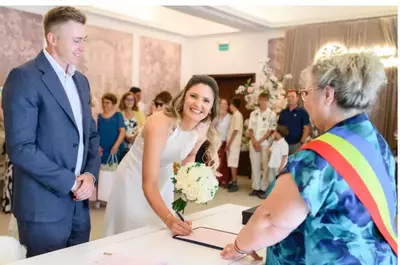Tenismena Irina Begu s-a căsătorit în secret cu antrenorul ei, Victor Crivoi. Imagini emoționante de la cununia civilă