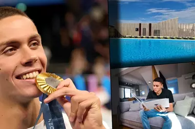 Imagini cu casa fabuloasă a lui David Popovici. Are piscină semiolimpică la scară