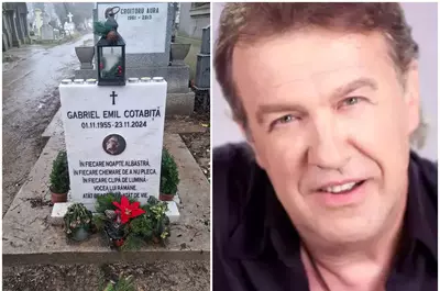 Mesajul tulburător inscripționat pe piatra funerară a lui Gabriel Cotabiță, la cimitirul Bellu, în locul unde a fost îngropată cenușa lui: ”În fiecare clipă de lumină” / EXCLUSIV
