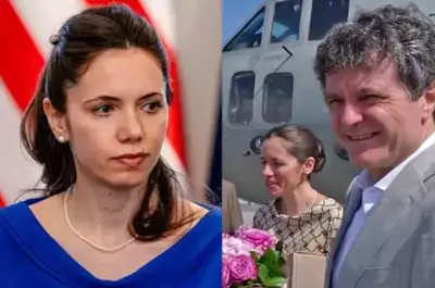 Mirabela Grădinaru, apariție elegantă la vizita oficială din Polonia. Partenera lui Nicușor Dan ales un top din mătase cu imprimeu discret, pantaloni nude și un șirag fin de perle
