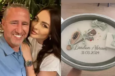 Primele imagini de la petrecerea de tăiere a moțului fiului cel mic al lui Laurențiu Reghecampf și al Corinei Caciuc. Ce a ales Landon de pe tavă