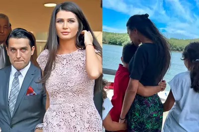 Imagini superbe cu cei doi copii ai Elenei Băsescu din căsnicia cu Bogdan Ionescu. Fostul ginere al lui Traian Băsescu, escapadă la mare cu Sofia și Traian