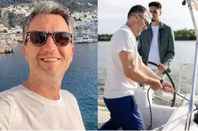 Imagini rare cu Andi Moisescu și fiul lui cel mare. David are 19 ani și seamănă foarte bine cu celebrul său tată