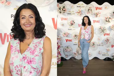 Gabriela Cristea, apariție superbă la VIVA! Influencers Party. A purtat o vestă cu imprimeu floral, blugi lejeri și pantofi roz aprins