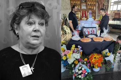 Anca Pandrea, înmormântată lângă Iurie Darie. Imagini dureroase de la ceremonia funerară: tabloul cu fotografia lor și coroanele pline de mesaje de rămas-bun au adus lacrimi pe chipurile celor prezenți/ EXCLUSIV