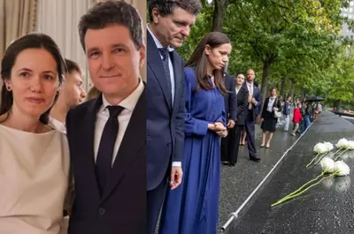 Cum au apărut Nicușor Dan și Mirabela Grădinaru la Memorialul 9/11 din New York. Au depus flori în memoria victimelor atentatelor teroriste din 11 septembrie 2001: „Nu îi vom uita niciodată”