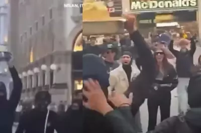 O tavă cu tiramisu a fost furată în timpul protestelor din Milano, iar imaginile cu cel mai pofticios hoț au devenit virale