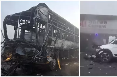 VIDEO Dezastru pe autostradă! 13 persoane au murit și peste 150 au fost rănite