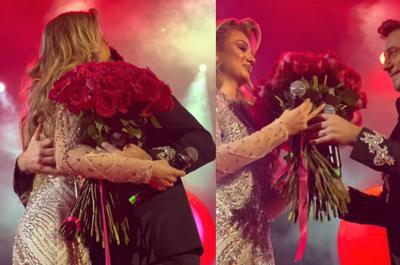 Codruța Filip, în brațele lui Valentin Sanfira. Imaginile emoționante care au făcut înconjurul internetului. Cum au fost surprinși la Sala Palatului, înainte să anunțe divorțul