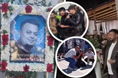 Costeluș de la Clejani, priveghi fastuos cu alai și lăutari. Narcis de la Bărbulești și Costel Biju au făcut dedicații pe bandă rulantă pentru familia îndoliată! VIDEO