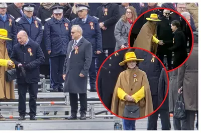 Nici nu bănuiţi! Cine e femeia excentrică de la parada militară de la Arcul de Triumf. A stat lângă Nicuşor Dan